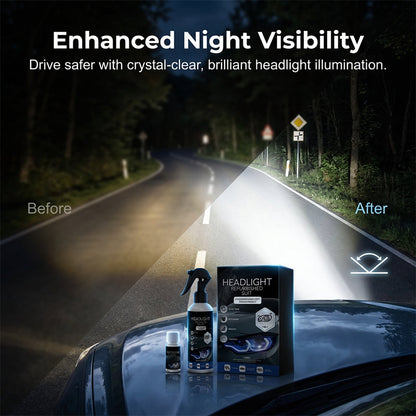 🚗💡 Kit professionnel de rénovation de phares de voiture – Élimine le jaunissement, redonne de l’éclat, facile à utiliser, vos optiques comme neuves pour une conduite nocturne en toute sécurité 🌙🔦