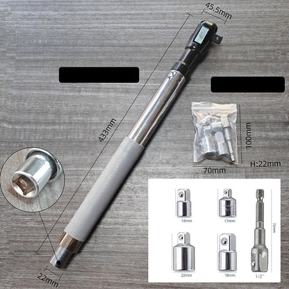 💎🔧 Clé à cliquet multifonction – Acier chrome vanadium, poignée longue et extension intégrée, le bras de levier parfait pour débloquer les boulons récalcitrants en mécanique pro et DIY 🚗⚙️