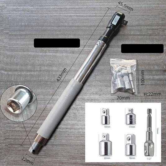 💎🔧 Clé à cliquet multifonction – Acier chrome vanadium, poignée longue et extension intégrée, le bras de levier parfait pour débloquer les boulons récalcitrants en mécanique pro et DIY 🚗⚙️