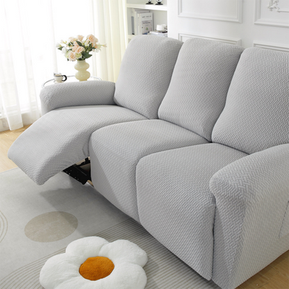 🛋️🛡️ Housse pour canapé inclinable élastique – Tissu extensible et respirant, sangles antiglisse, protège intégralement vos fauteuils des taches, griffes et poils d’animaux 🐾☕