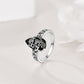 💍 PROMO FLASH : 50% DE RÉDUCTION ! Bague Romantique Ajustable – Style Bohème avec Pierre Précieuse Noire, Motif Floral Vintage & Accents Étincelants for un Charme Intemporel et Mystérieux ✨🌙