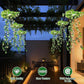 🌿☀️ Lampe solaire suspendue effet herbe – Lumière chaude et tamisée, ambiance féerique pour le jardin, la terrasse ou le balcon, sans fil ni pile 🍃🏡