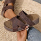 👡 50 % RABATT! ☀️ Kilklackssandaler med dubbla remmar & plattform – trendig & bekväm för en perfekt sommarlook 💃