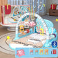 🎹👶 Tapis musical 3-en-1 pour bébé – Piano interactif au pied, jouets suspendus et arche en mousse, éveil sensoriel et motricité de la naissance aux premiers pas 🍼🧠