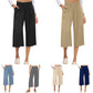 👖 50 % RABATT NU! ✨ Hög midja rökta vida byxor – retro chic, mjukt tyg & perfekta för både jobb och fritid 🌸