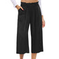 👖 50 % RABATT NU! ✨ Hög midja rökta vida byxor – retro chic, mjukt tyg & perfekta för både jobb och fritid 🌸