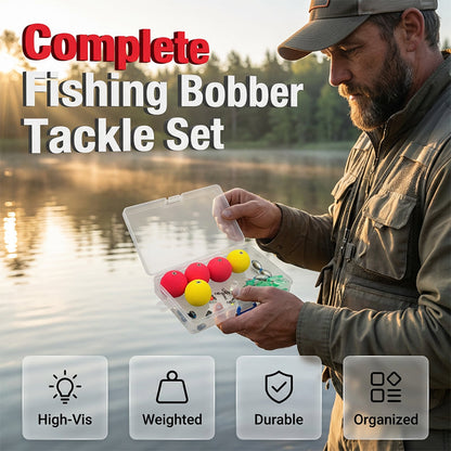 50% de Réduction – Kit de Pêche au Flotteur avec Plombs et Accessoires