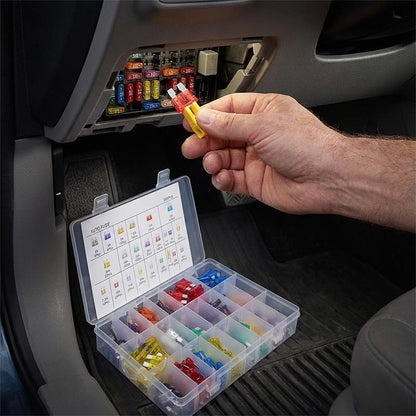 🛠️🔋 Kit de dépannage électrique auto – 300 pièces variées, s’adapte aux anciennes comme aux nouvelles prises, ne restez plus jamais en panne de chargeur ou d’adaptateur sur la route 🛣️📱