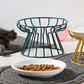 50 % RABATT! 🥣 Upphöjd keramisk kattskål med järnstativ – främjar hälsosam hållning, halksäker & perfekt för torr- & våtfoder 🐈
