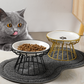 50 % RABATT! 🥣 Upphöjd keramisk kattskål med järnstativ – främjar hälsosam hållning, halksäker & perfekt för torr- & våtfoder 🐈