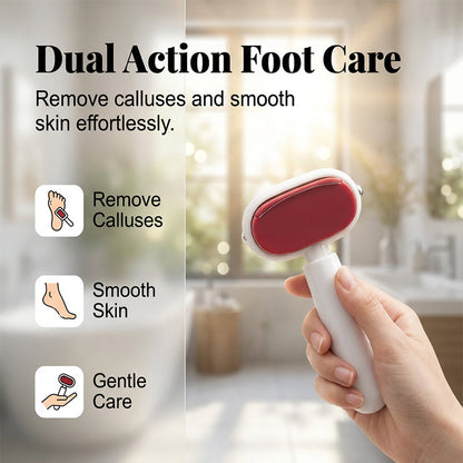 🛡️🦶 Râpe à pieds double face – Poignée ergonomique antidérapante, surface inoxydable, dites adieu aux callosités, retrouvez des pieds doux à la maison, même pour les peaux sensibles 🌸✨