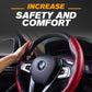 🖐️🧤 Housse universelle de volant – Cuir carbone, finition anti-transpirante, confort et sécurité de conduite améliorés 🌬️🚘