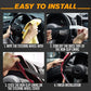 🖐️🧤 Housse universelle de volant – Cuir carbone, finition anti-transpirante, confort et sécurité de conduite améliorés 🌬️🚘