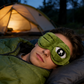 🐸 Mjuk 3D-sovmask i groddesign | Rolig, bekväm & perfekt för en god natts sömn ✨