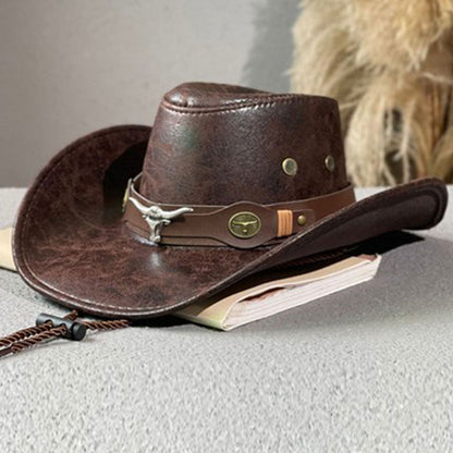 🌞🤠 Chapeau western grande bordure – Protection solaire, taille unique ajustable, look cowboy chic pour homme et femme, indispensable des festivals 🎵🏖️