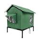 🐈🌧️ Maison pour chat extérieure surélevée toutes saisons – Oxford + aluminium thermique, imperméable et isolée, pliable, un refuge douillet contre la pluie, le froid et le soleil, en toute saison ☀️❄️