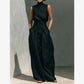 LIMITED TIME 50% OFF ✨ Mock Neck Top & Wide Leg Pants 2-Piece Set | Lightweight Soft Fabric