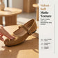 🥿✨ Ballerines Mary Jane à finition daim – Semelle intérieure en mousse à mémoire de forme, chic et confort absolu 🎀💫