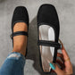 🥿✨ Ballerines Mary Jane à finition daim – Semelle intérieure en mousse à mémoire de forme, chic et confort absolu 🎀💫
