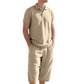 👔 50% DE RÉDUCTION 🌿 Ensemble chemise & pantalon décontracté en lin – Léger, respirant & coupe relaxe – Parfait pour l’été, les vacances ou le bureau – look naturel et sans effort 👖✨☀️