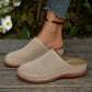 🔥50% RABATT NU!🔥 Dam perforerade slip-on platåmules – luftig perforering, enkel att ta på & trendig platåsula ✨