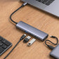 🔌💻 Hub USB-C 5-en-1 portable – Sortie HDMI 4K, transfert haut débit, recharge 100W PD, design aluminium fin et robuste ⚡🧳