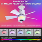 📢📢 50 % RABATT !! ⏰ 3-i-1 takfläkt – LED, RGB & Bluetooth – njut av svalka, ljus & musik, perfekt för smarta hem 🌈