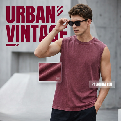 👕✨ Débardeur à effet vintage lavé – Coton tout doux, coupe décontractée, l’indispensable des chaudes journées d’été ☀️🌿