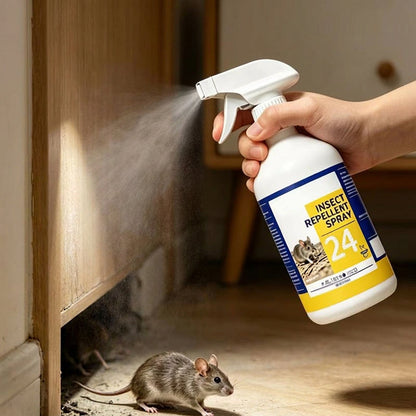 🐭🚫 Spray répulsif multi-usage contre les rongeurs – Éloigne rats et souris sans poison, protection durable pour la maison, le garage et le jardin 🌿🏠