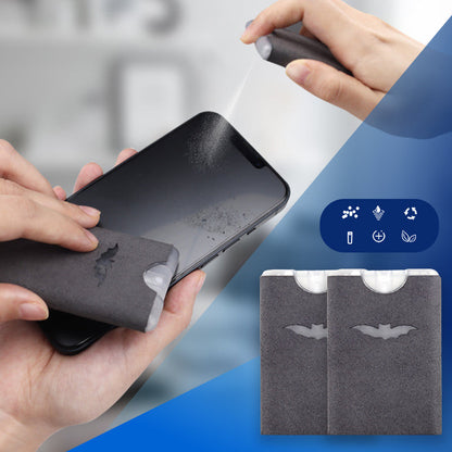 ⏳Spécial à durée limitée⏰Nettoyant Écran 2-en-1 avec Microfibre | Portable - Sans Résidu - Doux📱✨
