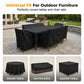 ☀️🛡️ Plus de 50 000 vendus ! Housse de protection imperméable pour mobilier d'extérieur – Tissu Oxford 210D, résistant aux UV et au vent, protège salon de jardin, meubles et coussins de la pluie, du soleil et de la poussière 🪑🌧️