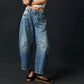 ☀️ Dam vida retrojeans med mellanhög midja – mjukt denimtyg, avslappnad passform & perfekta för både jobb och fritid 🕶️