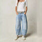 ☀️ Dam vida retrojeans med mellanhög midja – mjukt denimtyg, avslappnad passform & perfekta för både jobb och fritid 🕶️
