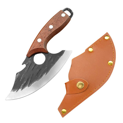 🔪 Handsmidd minikniv med slida 🗡️ Smidd för hand, otroligt vass, liten men kraftfull i köket ✨