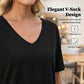 🌿 Dam V-ringad blus med halv ärm – patchwork-fåll, avslappnad passform & perfekt för jeans, kjol & shorts, unik & bohemisk 🧵