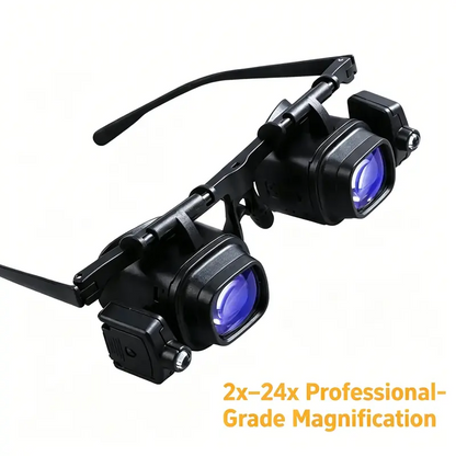 🔍💡 Loupe de précision LED mains libres – Lentilles optiques, grossissement multiple, éclairage sans ombre, l’outil indispensable pour la soudure électronique, le modélisme et la lecture des petits caractères 🔬📚