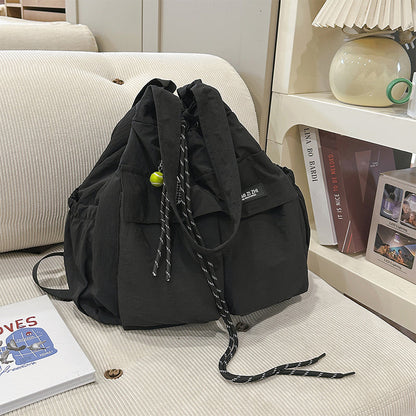 Ryggsäck med dragsko & stor kapacitet 🎒 Förvandlas till handväska på sekunder – perfekt för vardag & resa ✨