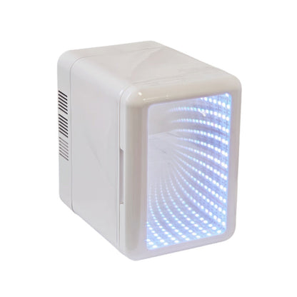 Litet kylskåp med dimbar LED-belysning 💡 Svalka & stämningsljus i ett – tyst, kompakt & snyggt ✨