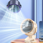 Batteridriven clip-on fläkt med 5 hastigheter & nattlampa 🌙 Fäst den överallt – tyst, sval & bärbar hela dagen 🔋✨