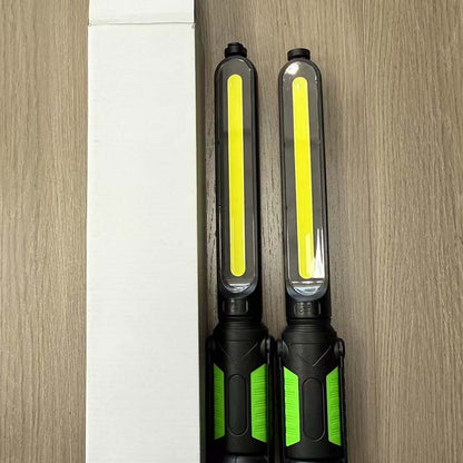 Magnetisk & uppladdningsbar LED-arbetslampa – set 🔦 Kraftfullt ljus, flexibel montering & redo för alla jobb ✨
