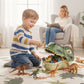 👨‍👩‍👧‍👦 Familje-dinosaurie-set – roligt & lärorikt, perfekt för föräldrar & barn att leka & lära tillsammans, skapar gemensamma minnen 💚