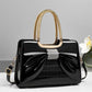 Elegant damaxelväska med rosett & krokodilmönster 👜 Lyxig textur, söt rosett & tidlös elegans – din perfekta vardagsaccessoar ✨