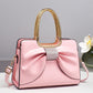 Elegant damaxelväska med rosett & krokodilmönster 👜 Lyxig textur, söt rosett & tidlös elegans – din perfekta vardagsaccessoar ✨