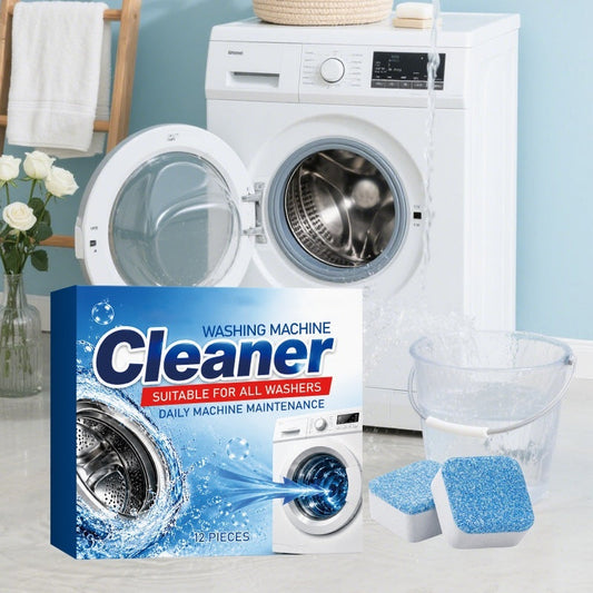 Djuprengörande rengöringstabletter för tvättmaskin 🧼 En tablett, djuprengör & fräschar upp – skinande rent ✨