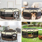 🐾 50 % RABATT NU! 🏕️ Hopfällbar hundhage – lätt att bära, packa och förvara, idealisk för utflykter, stranden & inomhus, trygg lekplats för din fyrbenta vän 🐕🏡