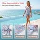 🏖️ Sommarrea – 50 % RABATT! 🌊👙 Dam tummy control-baddräkt – V-ringning, mjukt tyg & smickrande drapering, känn dig trygg & vacker ☀️