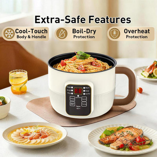 Multifunktionell smart elektrisk gryta 🍲 En gryta, alla funktioner – laga allt från grytor till hotpot ✨