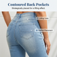 💃 Högmidjade stretch-Caprijeans – lyftande effekt, mjuk passform & perfekta för att framhäva kurvorna, bekväma från morgon till kväll 🌸