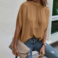 🧥👚 Col montant élégant et doux – Parfait à porter seul ou superposé, silhouette épurée, la touche de raffinement pour toutes vos tenues d’hiver comme de mi-saison 🍂🌸