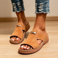 Stilrena dam-peep-toe-kilklackssandaler 👡 Snyggt luftig tåöppning, stabil kilklack – sommarens it-sko ☀️✨
